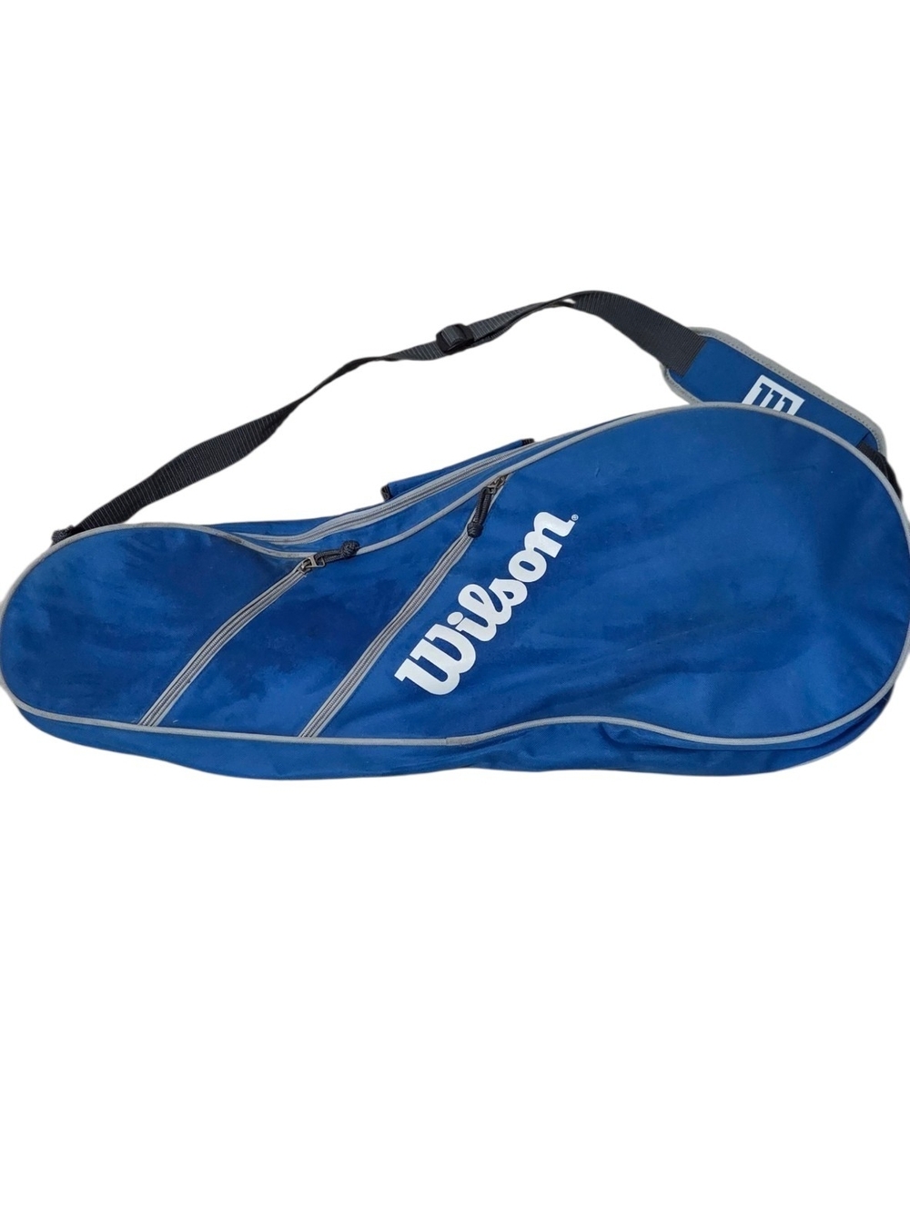 Wilson Blue Tennis Racket Carry Bag with White Logo